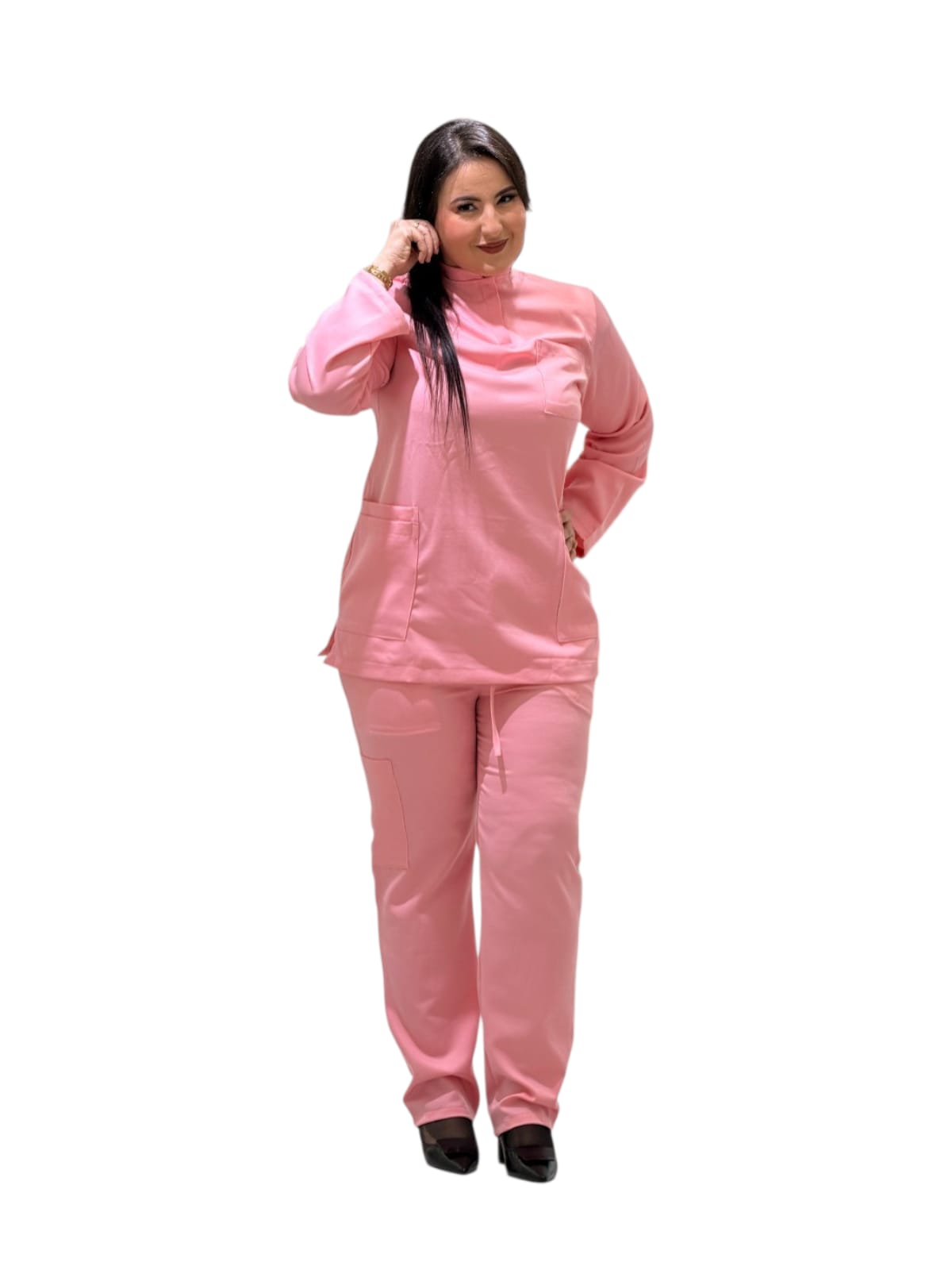 Ensemble Médical Élégance – Rose Professionnel